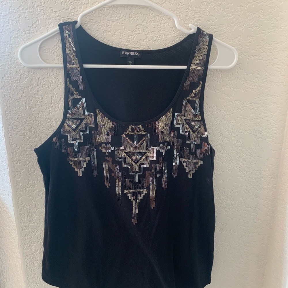 Express XS Sequin Tank